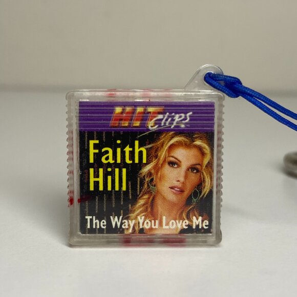 Hit Clips Keychain Music Faith Hill The Way You Love Me Vintage TESTED WORKS - Picture 1 of 4